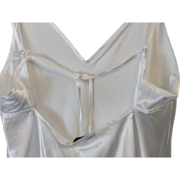 In Bloom by Jonquil sz S Hope Faux Feather Trim Satin Chemise Intimate Feminine - Picture 13 of 15